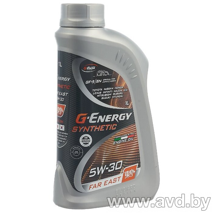 Купить Моторное масло G-Energy Synthetic Far East 5W-30 1л в Минске.