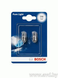 Купить Лампы автомобильные Bosch T4W Pure Light 1шт (1987301023) в Минске.
