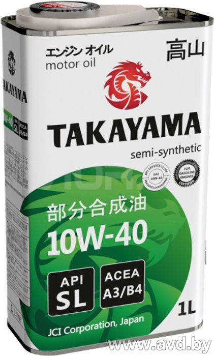 Купить Моторное масло Takayama 5W-30 API SL/CF 1л  в Минске.