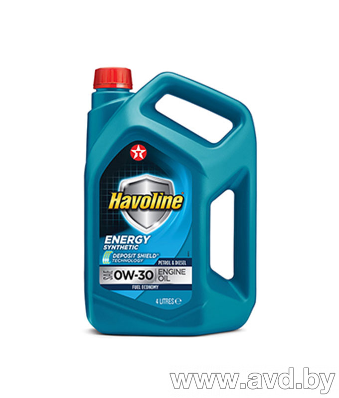 Купить Моторное масло Texaco Havoline Energy 0W-30 4л  в Минске.