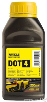 Купить Тормозная жидкость TEXTAR DOT4 0.25л в Минске.
