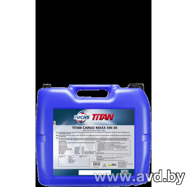 Купить Моторное масло Fuchs Titan Cargo Maxx 5W-30 20л  в Минске.