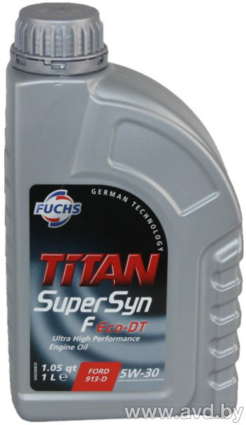 Купить Моторное масло Fuchs Titan Supersyn F ECO-DT 5W-30 1л  в Минске.