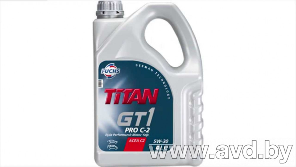 Купить Моторное масло Fuchs Titan GT1 Pro C-2 5W-30 5л  в Минске.