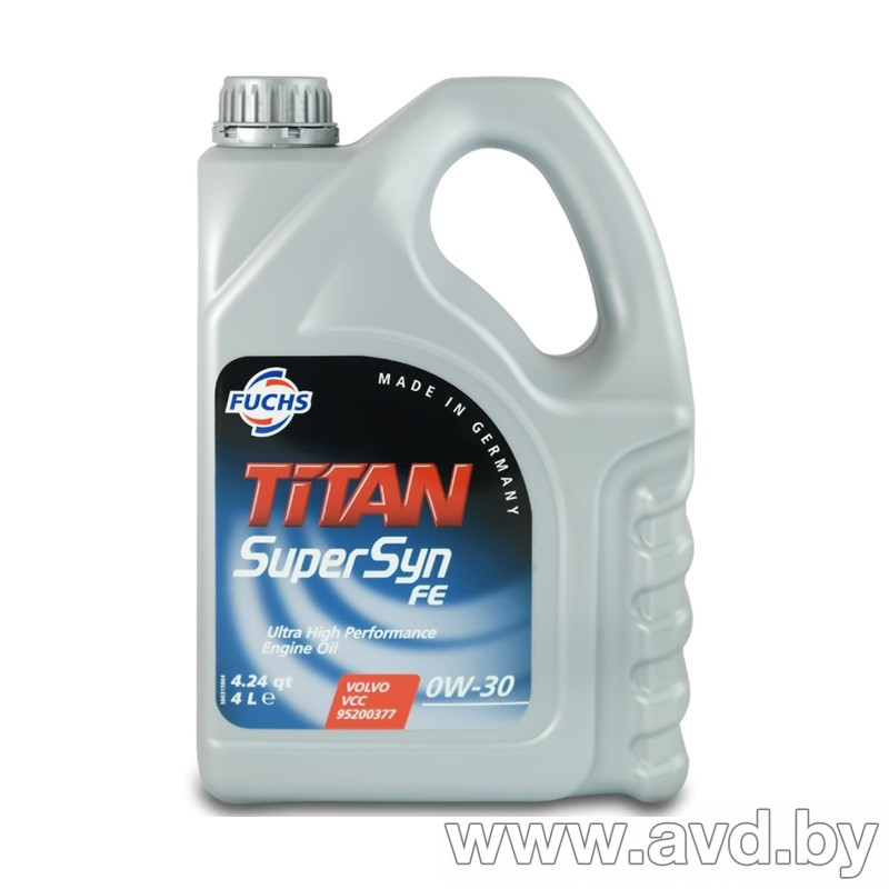 Купить Моторное масло Fuchs Titan Supersyn FE 0W-30 5л  в Минске.