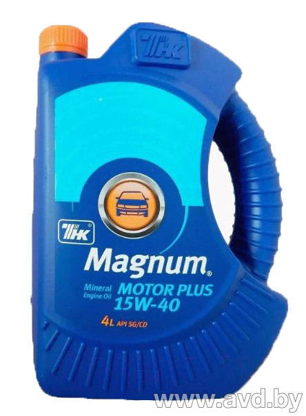 Купить Моторное масло ТНК Маgnum Motor Plus 15W-40 4л  в Минске.