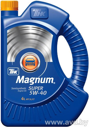 Купить Моторное масло ТНК Magnum Super 5W-40 1л в Минске.