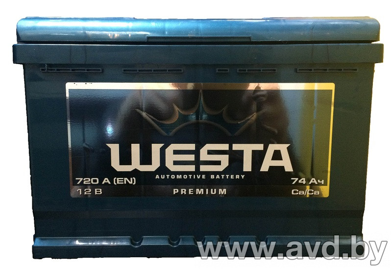 Купить Автомобильные аккумуляторы Westa Premium 6СТ-74 АЗE (74 А/ч)  в Минске.