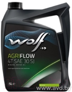 Купить Моторное масло Wolf AgriFlow 4T SAE 30 SJ 5л в Минске.