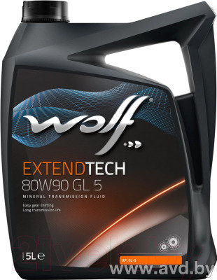 Купить Трансмиссионное масло Wolf ExtendTech 80W-90 GL 5 5л  в Минске.