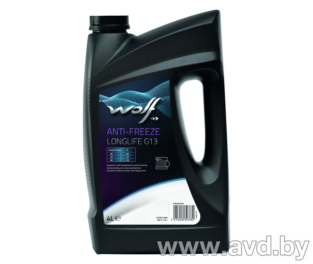 Купить Охлаждающие жидкости Wolf G13 Anti-freeze Longlife 4л  в Минске.