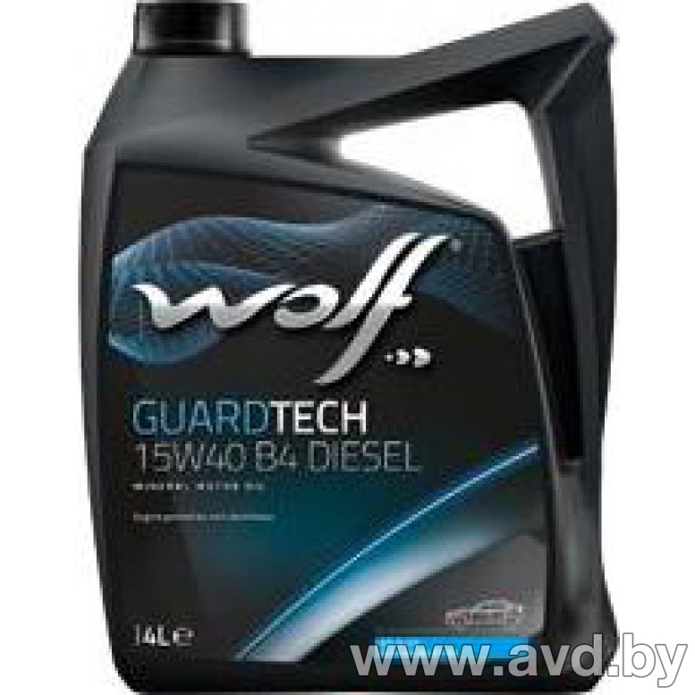 Купить Моторное масло Wolf GuardTech B4 Diesel 15W-40 4л в Минске.