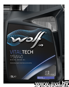 Купить Моторное масло Wolf Vital Tech 15W-40 5л в Минске.