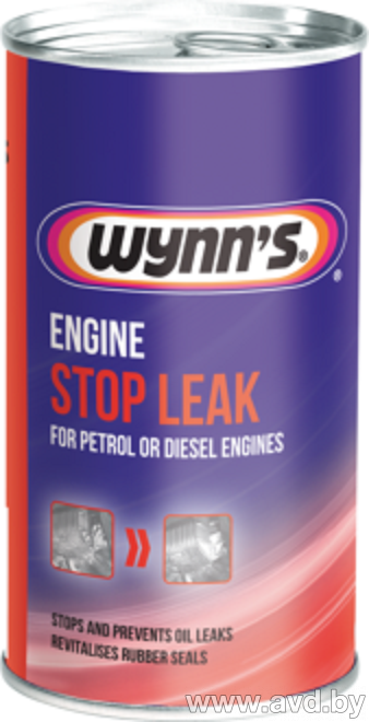 Купить Присадки для авто Wynn`s Engine Oil Stop Leak 325 мл (50672)  в Минске.