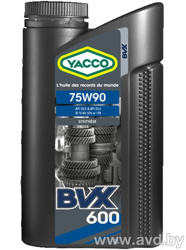 Купить Трансмиссионное масло Yacco BVX 600 75W-90 1л  в Минске.