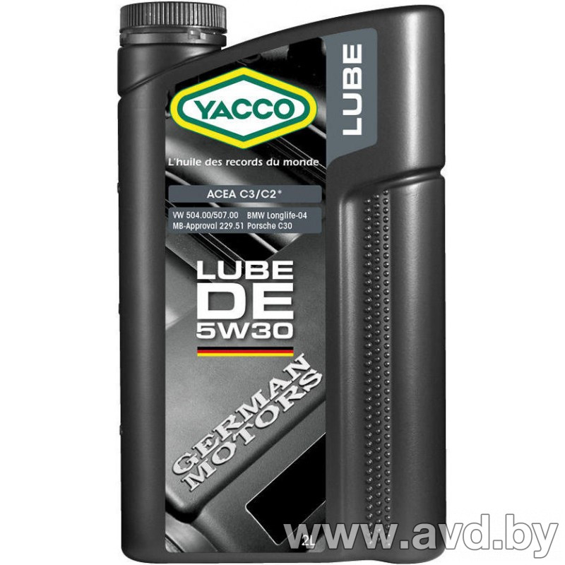Купить Моторное масло Yacco Lube DE 5W-30 60л  в Минске.