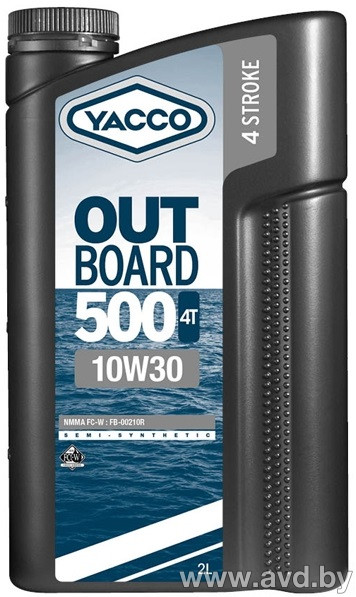 Купить Моторное масло Yacco Outoard 500 4T 10W-30 2л в Минске.