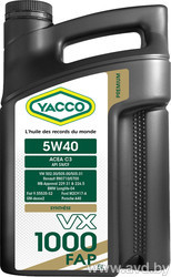 Купить Моторное масло Yacco VX 1703 FAP 5W-30 1л в Минске.