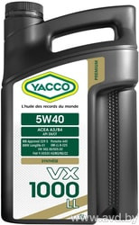 Купить Моторное масло Yacco VX 1703 FAP 5W-30 5л в Минске.
