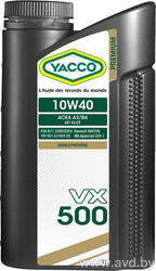 Купить Моторное масло Yacco VX 500 10W-40 4л в Минске.