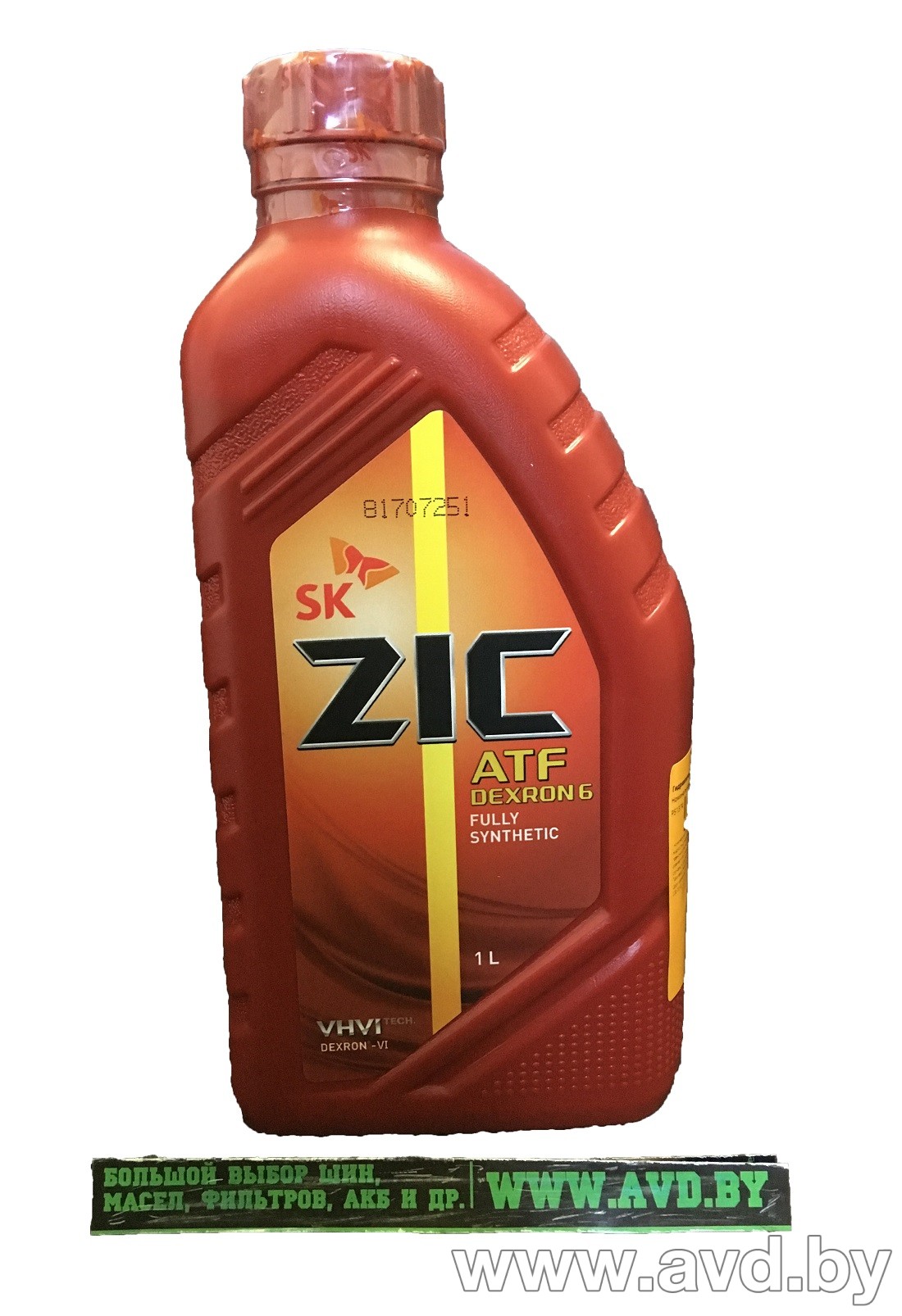 Купить Трансмиссионное масло ZIC Dexron VI 1л в Минске.