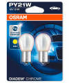 Купить Лампы автомобильные Osram PY21W DIADEM CHROME 2шт (7507DC-02B)  в Минске.