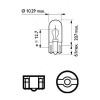 Купить Лампы автомобильные Philips 2.2W 12V-2W 1шт (12960CP)  в Минске.