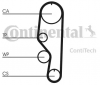 Купить Комплекты ГРМ Contitech CT557K1  в Минске.