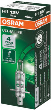 Купить Лампы автомобильные Osram H1 Ultra Life 1шт (64150ULT)  в Минске.