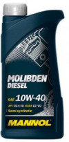 Купить Моторное масло Mannol MOLIBDEN DIESEL 10W-40 1л  в Минске.