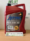 Купить Моторное масло Alpine PSA 5W-30 5л  в Минске.