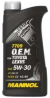 Купить Моторное масло Mannol O.E.M. for Toyota Lexus 5W-30 1л  в Минске.