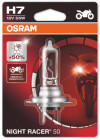 Купить Лампы автомобильные Osram Night Racer 50 H7 motorcycle 1шт (64210NR5-01B)  в Минске.